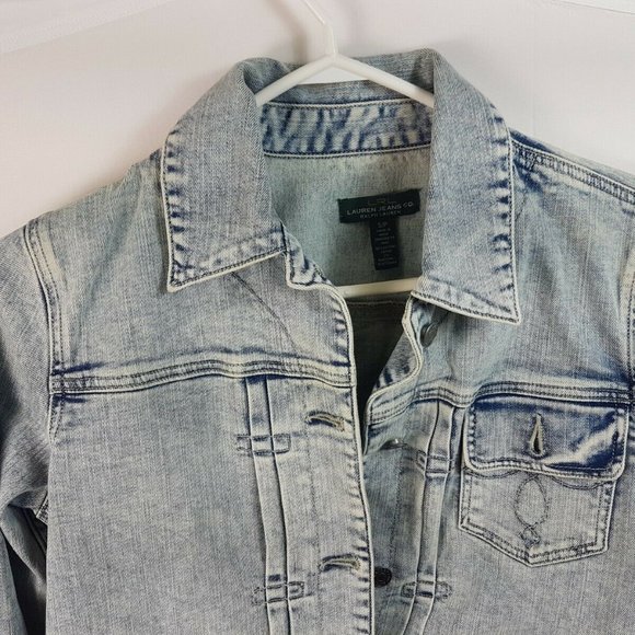 Ralph Lauren Jeans Co. Faded Jean Jacket Size S Womens LRL - Picture 8 of 11